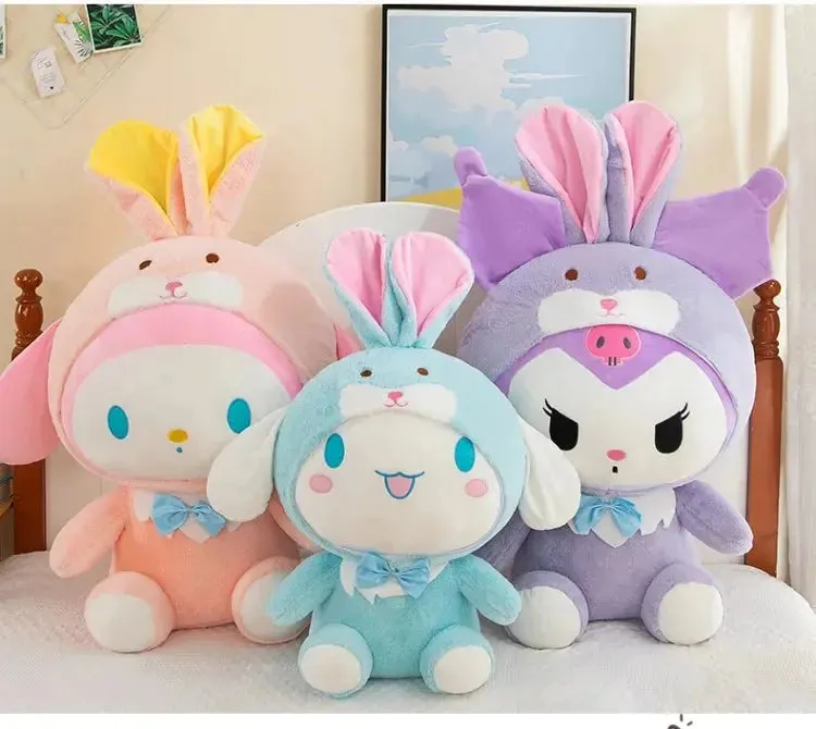 80cm Sanrio Large Plush Toy – Kuromi, My Melody & Cinnamoroll | Big Size Stuffed Animal Pillow | Perfect Gift