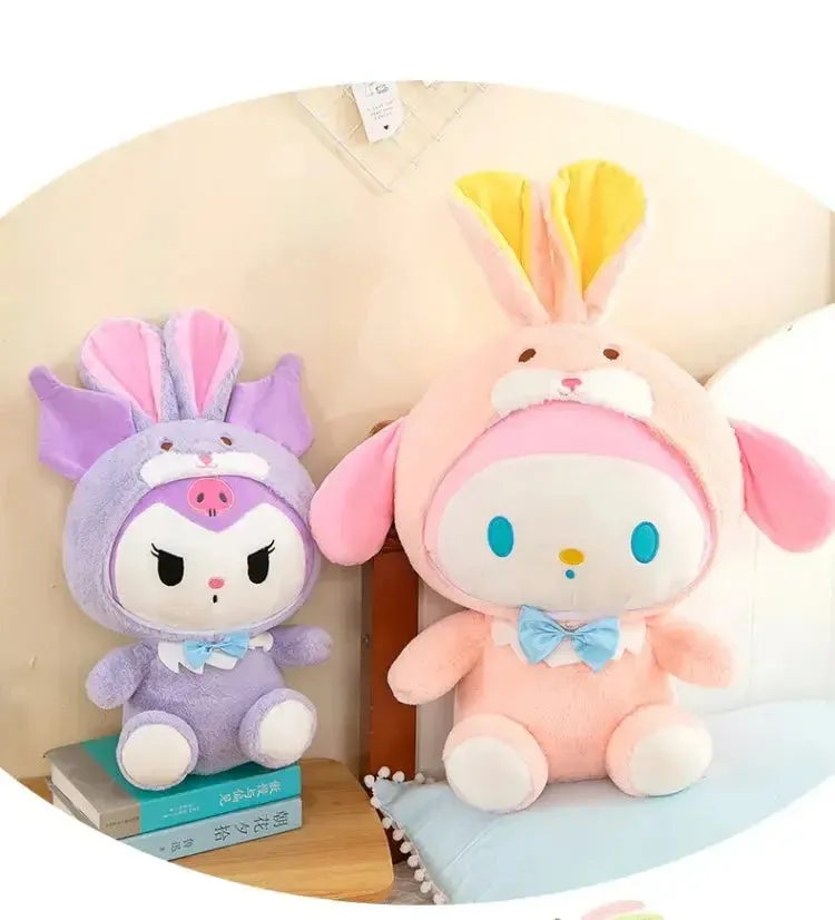 80cm Sanrio Large Plush Toy – Kuromi, My Melody & Cinnamoroll | Big Size Stuffed Animal Pillow | Perfect Gift