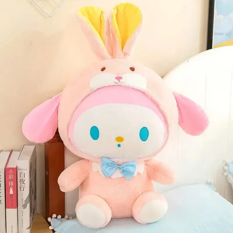 80cm Sanrio Large Plush Toy – Kuromi, My Melody & Cinnamoroll | Big Size Stuffed Animal Pillow | Perfect Gift