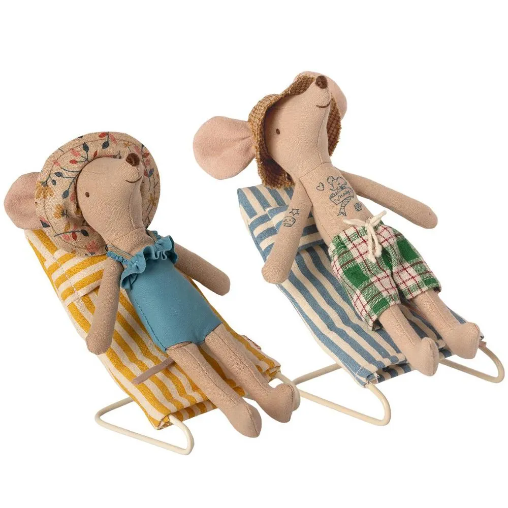 Beach Chair Set for Maileg Mice