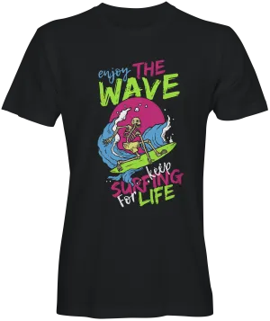 Colorful Enjoy the Wave Graphic T-shirt