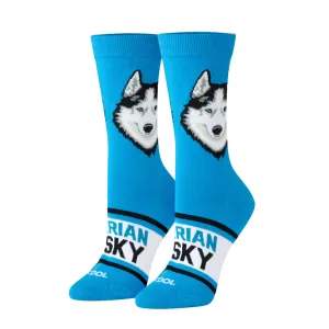 Cool Socks Husky Crew Socks