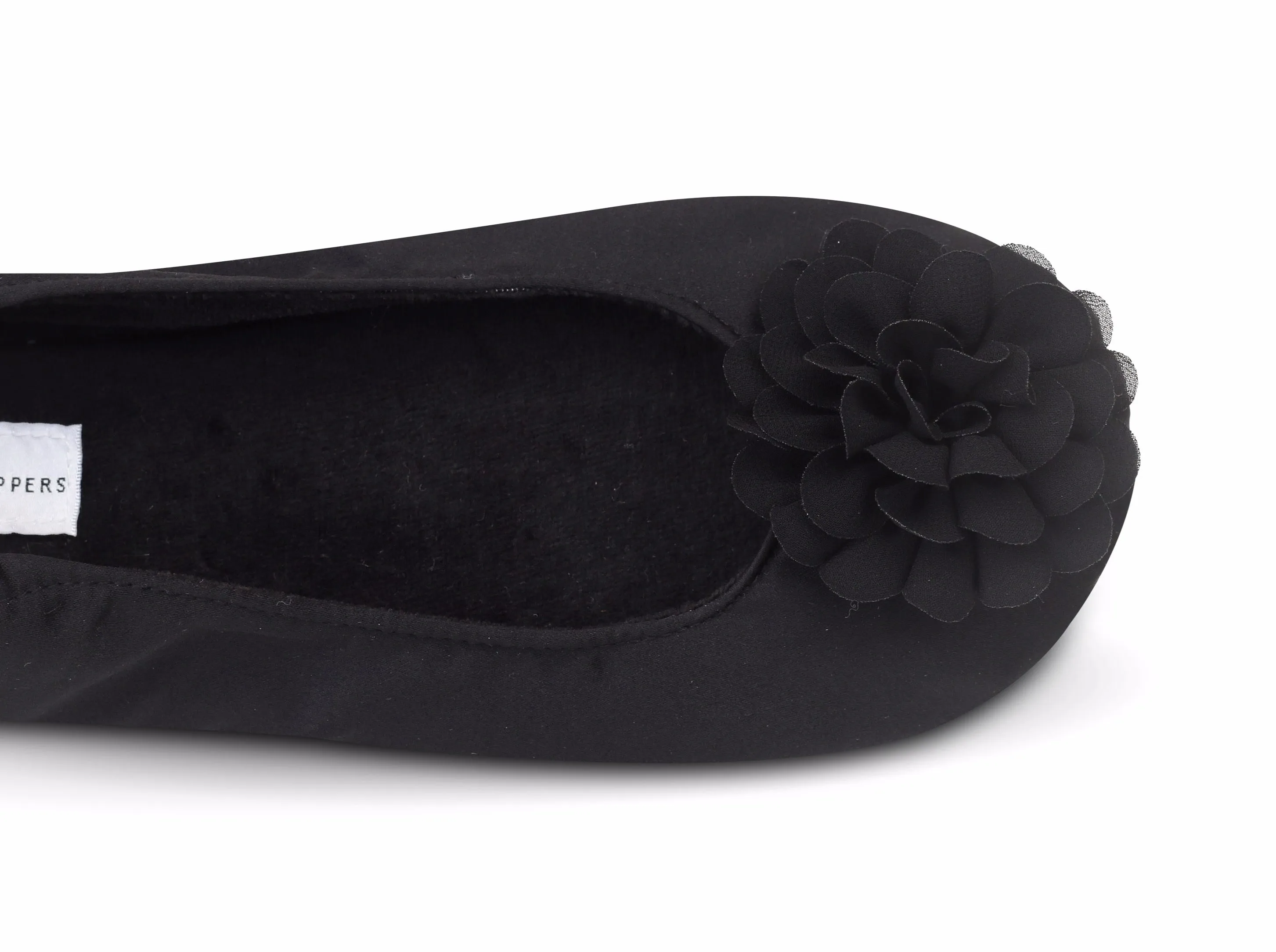 Joyful Black Bridesmaid Slippers