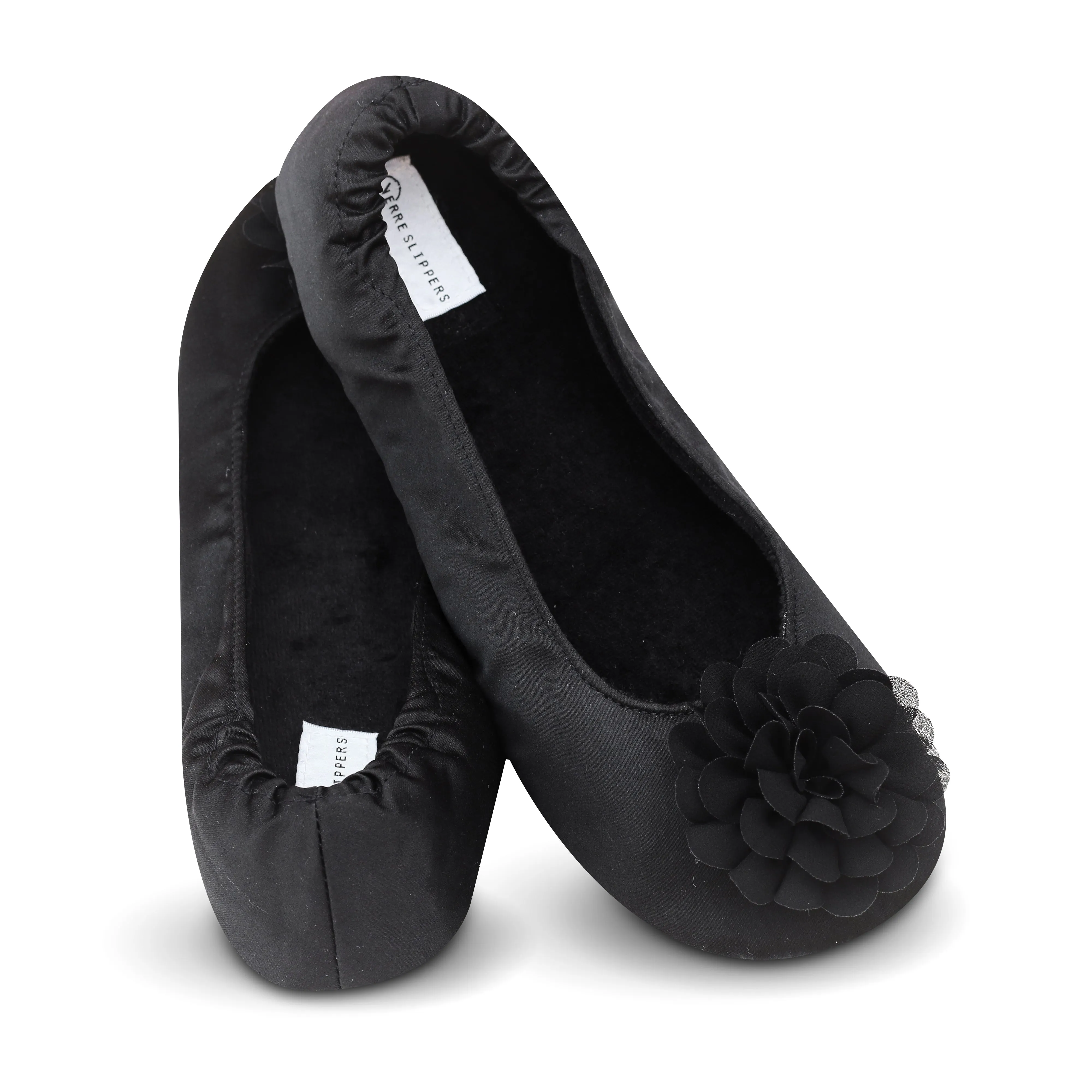 Joyful Black Bridesmaid Slippers