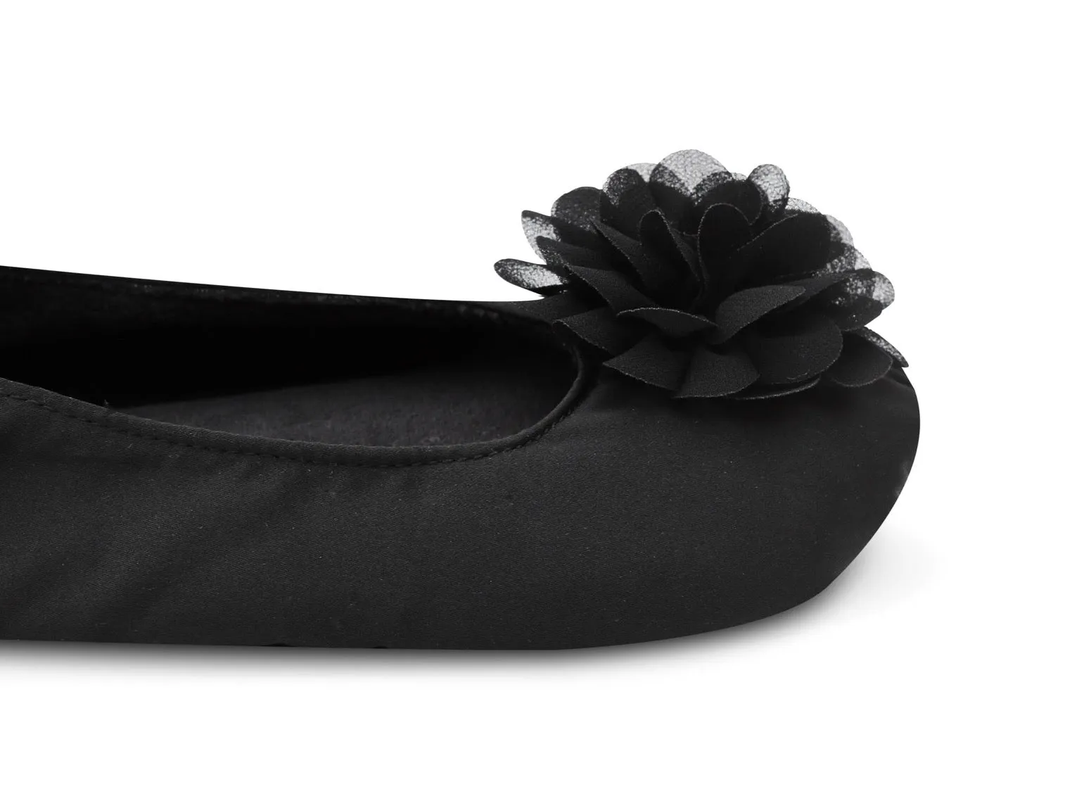 Joyful Black Bridesmaid Slippers