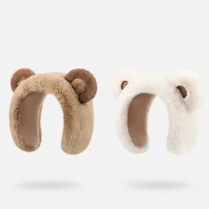 Kawaii Bear Ear Women's Winter Headband Ear Muffs