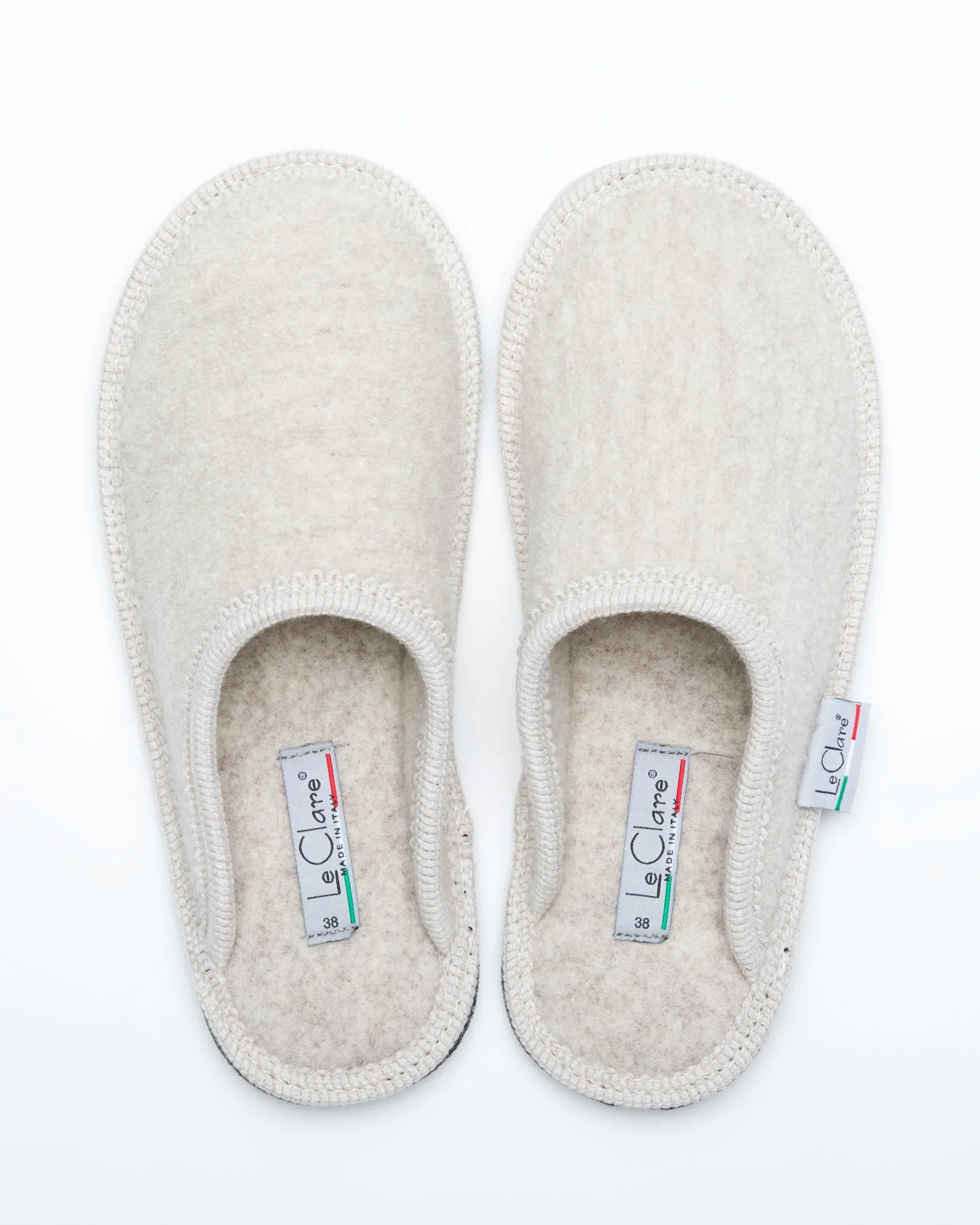 Men's Boiled Wool Stella Slipper Beige