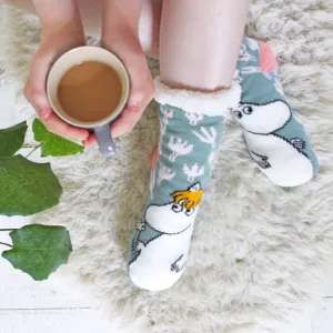 Moomin Slipper Socks With Floral Design