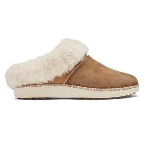 OLUKAI WOMENS KU'I SLIPPER TAN/BONE