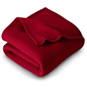 PL Homes 220 GSM Polar Fleece Single Bed Lightweight Plain Blanket for All Season Travel & Camping, 60x90Inch, Maroon