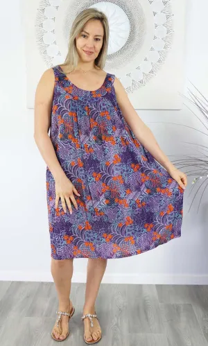 Rayon Dress Tahiti Batik Paisley, More Colours