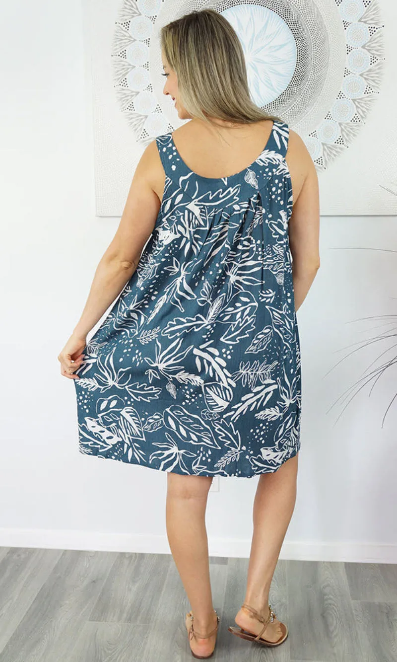 Rayon Dress Tahiti Daintree, More Colours