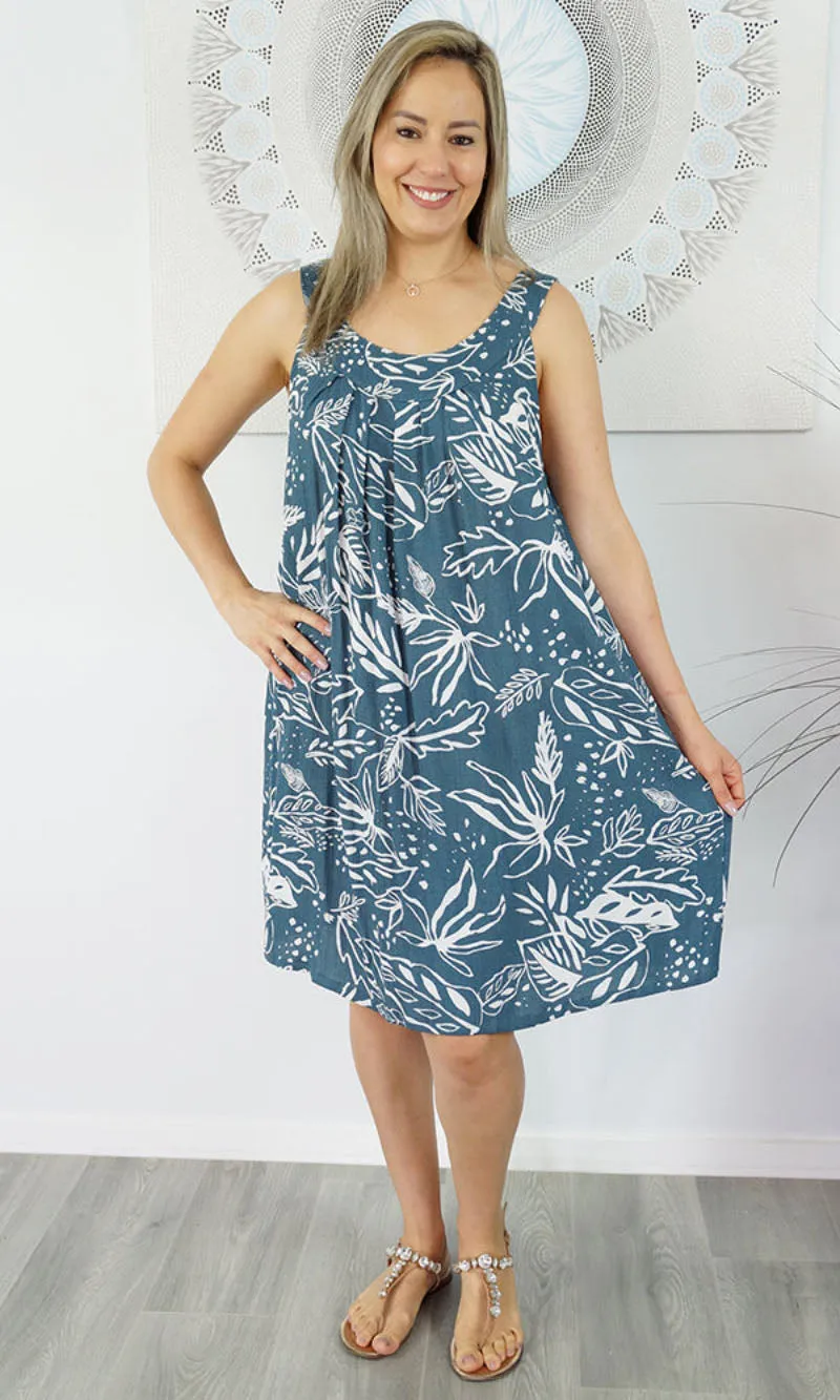 Rayon Dress Tahiti Daintree, More Colours