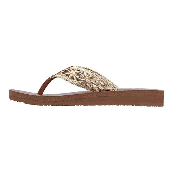 Skechers Womens Meditation Ocean Breeze Sandal Brown