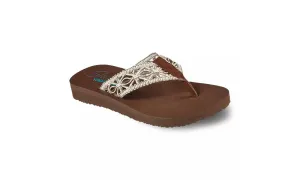 Skechers Womens Meditation Ocean Breeze Sandal Brown