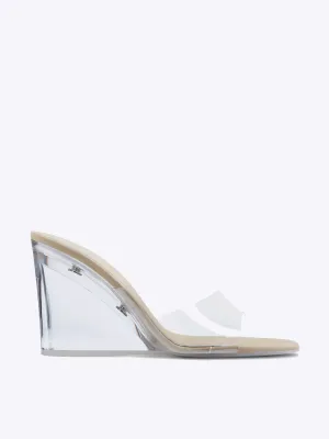 The Riri Wedge - Glassy Nude