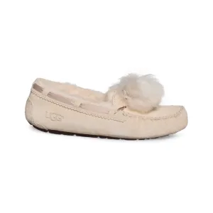 UGG Dakota Pom Pom Cream Slippers - Women's